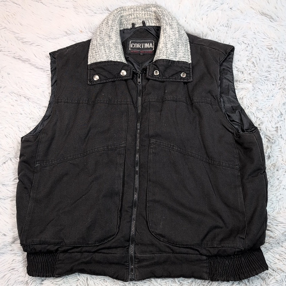 Cortina Vest Womens XL Black Gorpcore Pockets Zip Up Active Outdoors‎